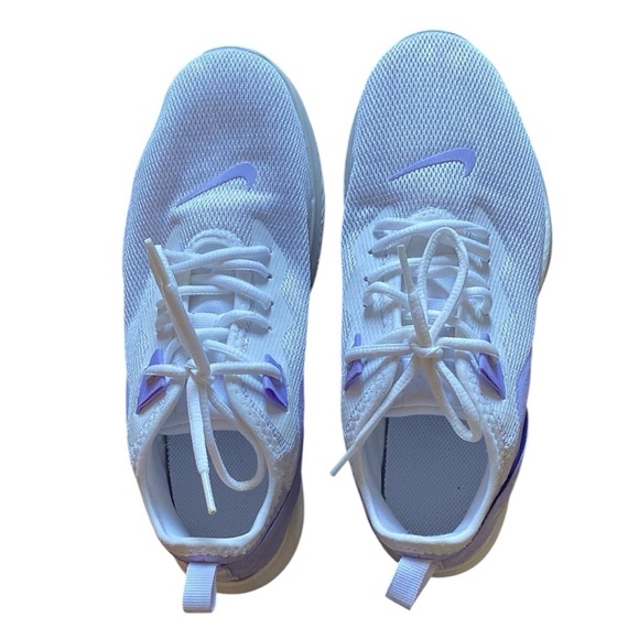 Nike White and Purple Minimalist Sneakers - Picture 1 of 6